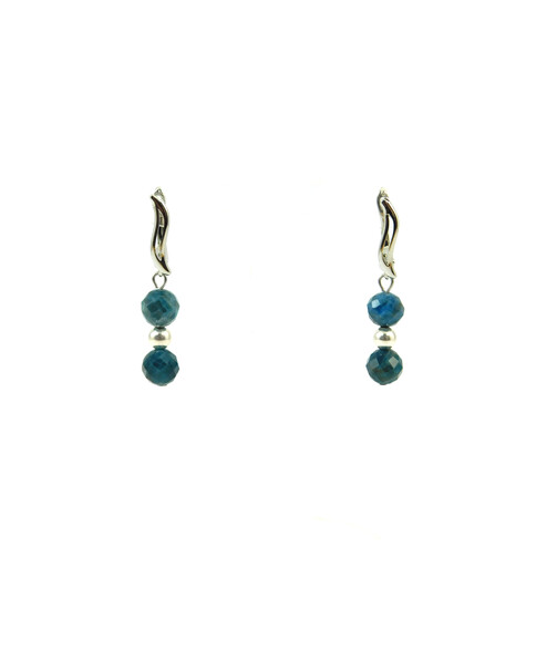 Exclusive earrings Apatite facet