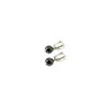 Exclusive earrings Hematite facet 