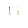 Exclusive earrings &quot;Stylish&quot; Onyx, Kunzite