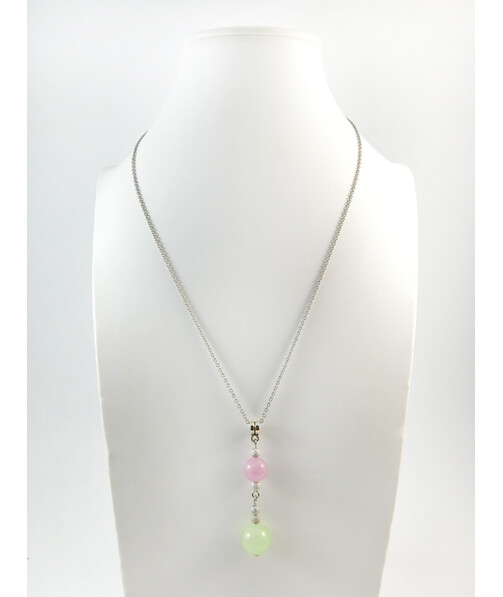 Exclusive pendant "Stylish" Onyx, Kunzite