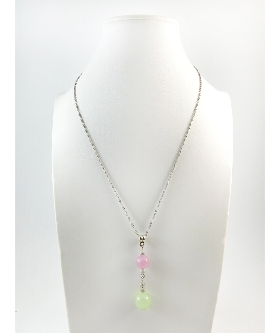 Exclusive pendant "Stylish" Onyx, Kunzite