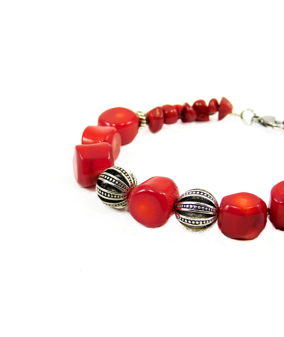 Exclusive bracelet "Coral lace" Coral