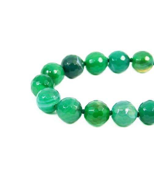 Exclusive Agate faceted sphere bracelet