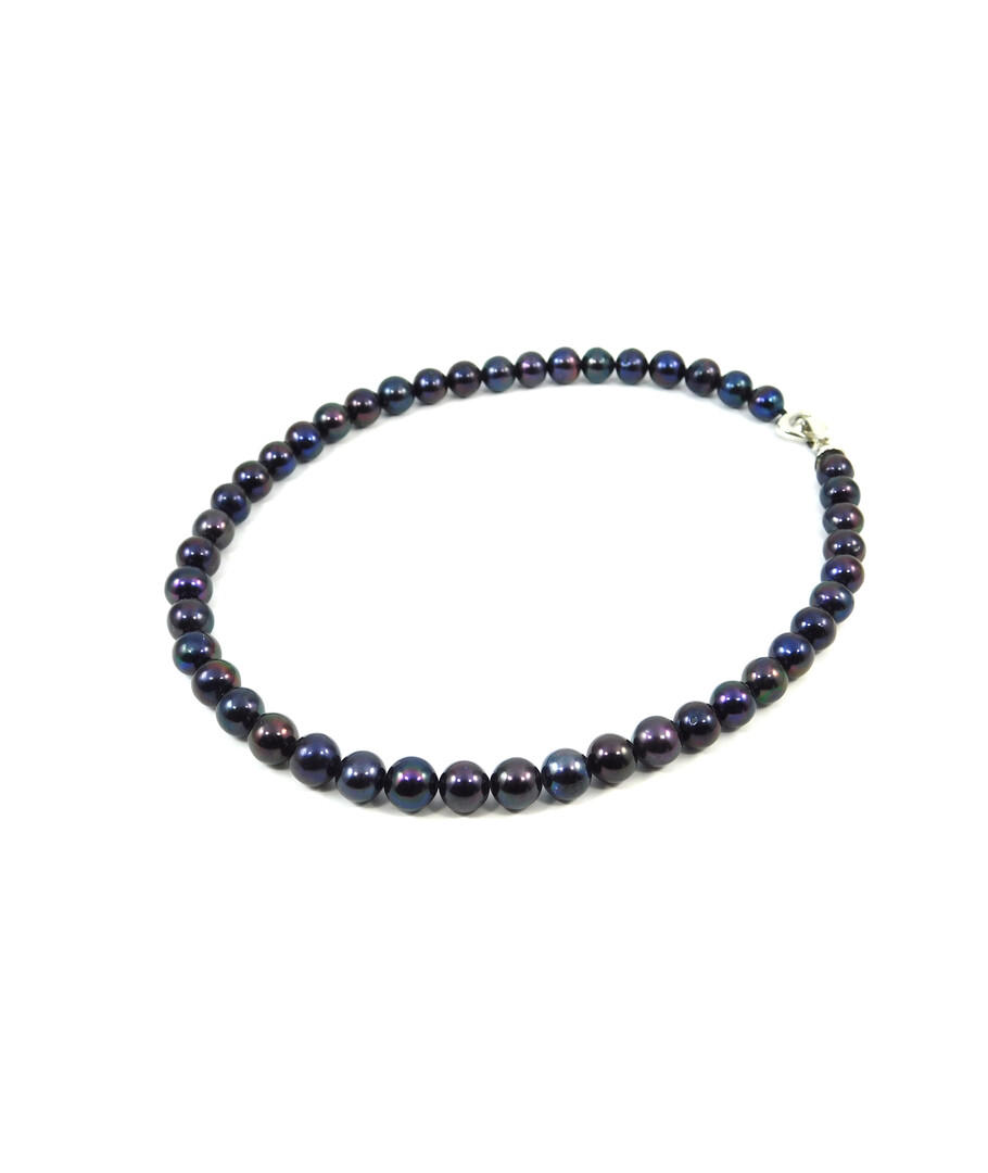 Pearl necklace 8-9mm 41cm silver