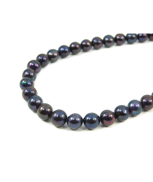 Pearl necklace 8-9mm 41cm silver