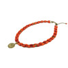 Exclusive necklace &quot;Nasta&quot; Coral barrel, rondel