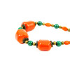 Exclusive bracelet &quot;Oasis&quot; Coral, Malachite