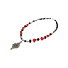 Exclusive necklace &quot;Ethno motifs&quot; Agate, Coral 