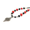 Exclusive necklace &quot;Ethno motifs&quot; Agate, Coral 