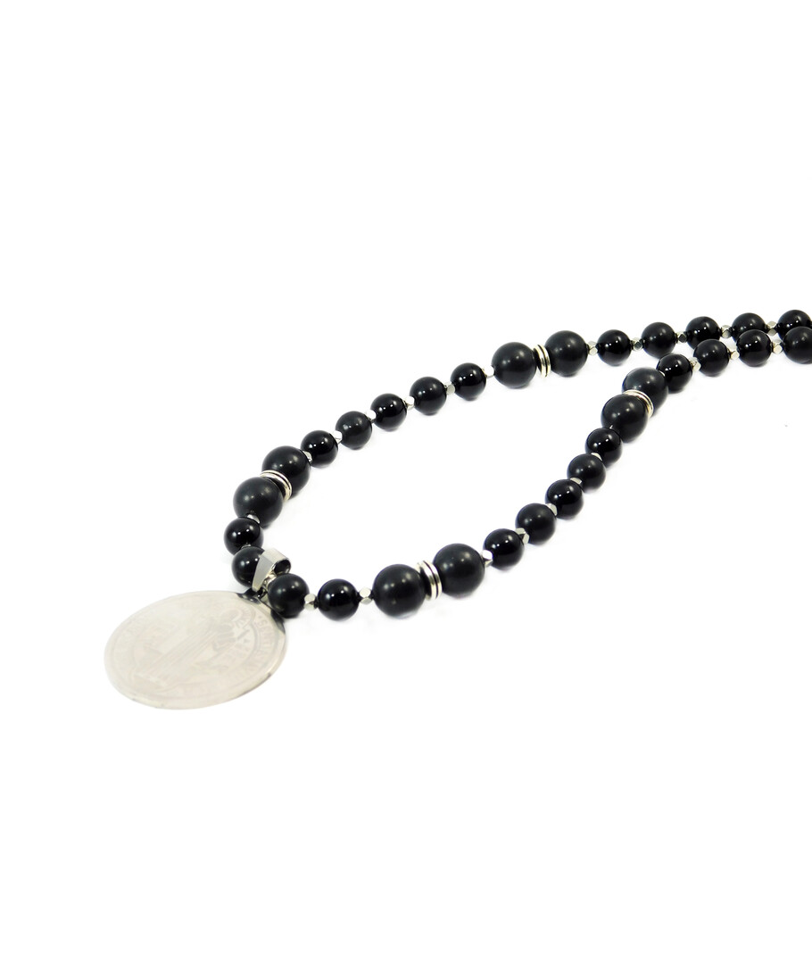 Exclusive necklace "Benedict" Shungite 