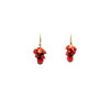 Exclusive earrings &quot;Coral viburnum&quot; Coral