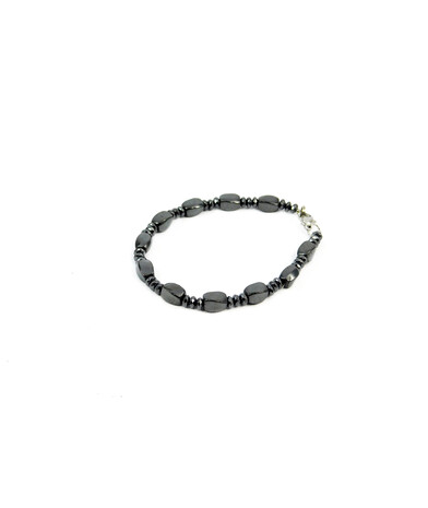 Exclusive bracelet "Laura" Hematite facet