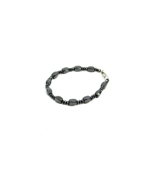 Exclusive bracelet "Laura" Hematite facet