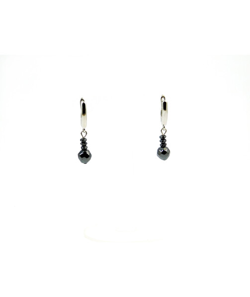 Exclusive earrings "Charuna" Hematite