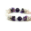 Exclusive bracelet Rose quartz, Amethyst, facet