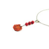 Exclusive pendant &quot;Rose&quot; Coral, sphere