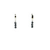 Exclusive earrings Hematite sphere faces