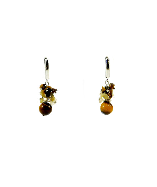 Tiger's eye earrings