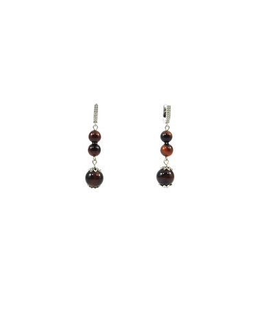 Exclusive earrings Bull's eye sphere