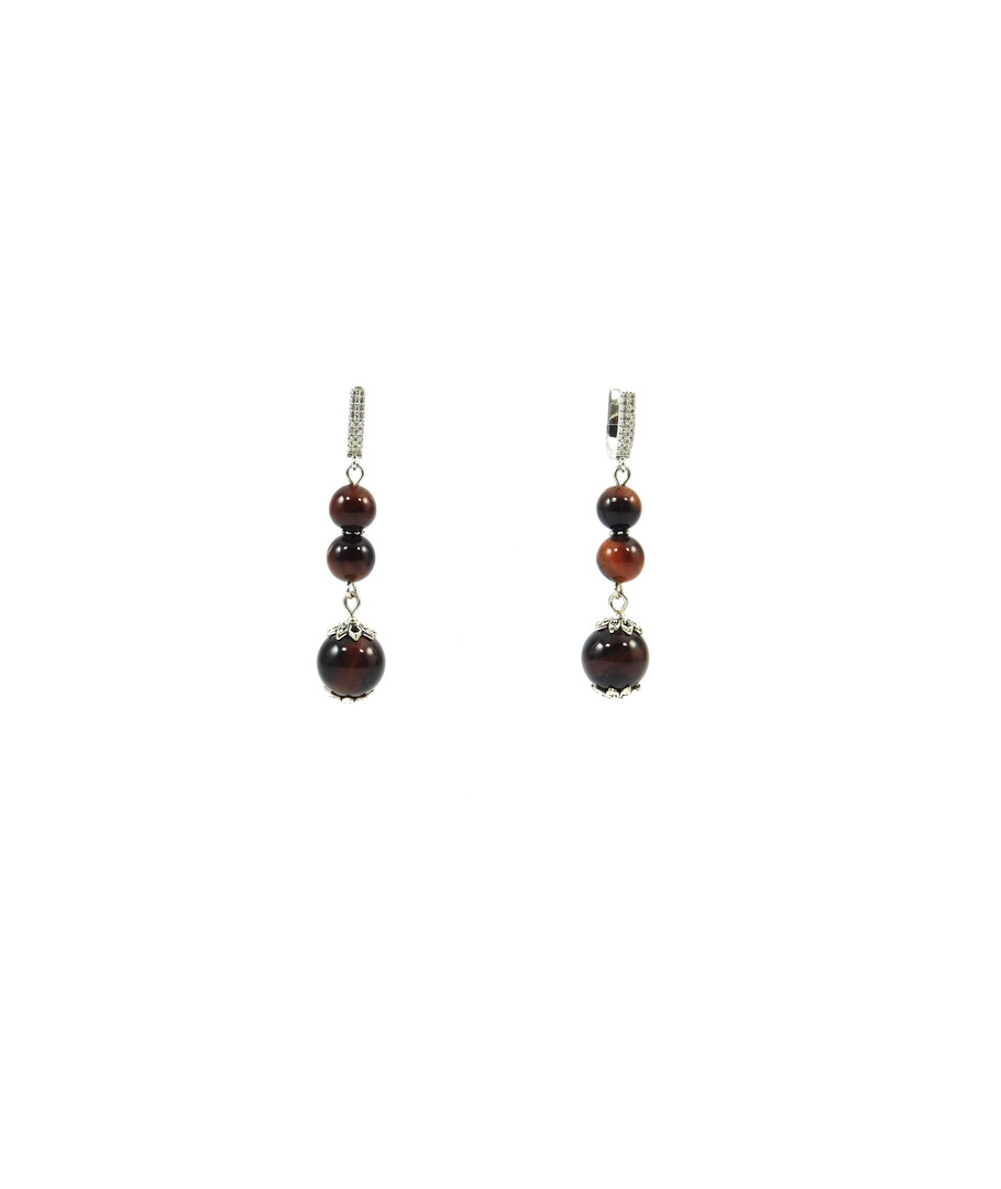 Exclusive earrings Bull's eye sphere