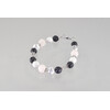 Exclusive bracelet &quot;Cassiopeia&quot; Lava, Kahalong, Rose quartz