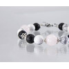 Exclusive bracelet &quot;Cassiopeia&quot; Lava, Kahalong, Rose quartz