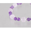 Exclusive bracelet &quot;Violetta&quot; Amethyst facet, lavender sphere