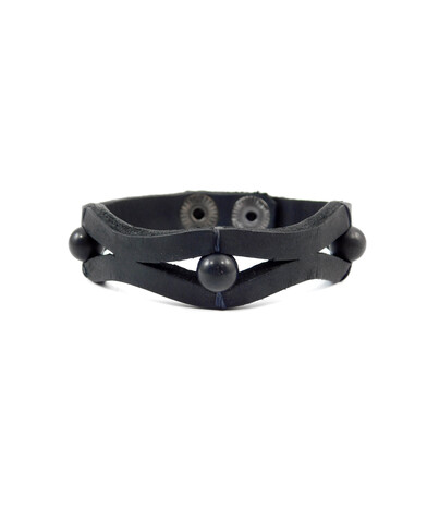 Exclusive Shungite leather bracelet