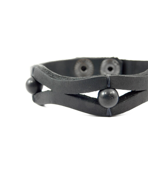 Exclusive Shungite leather bracelet