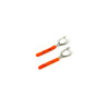 Exclusive earrings Coral orange