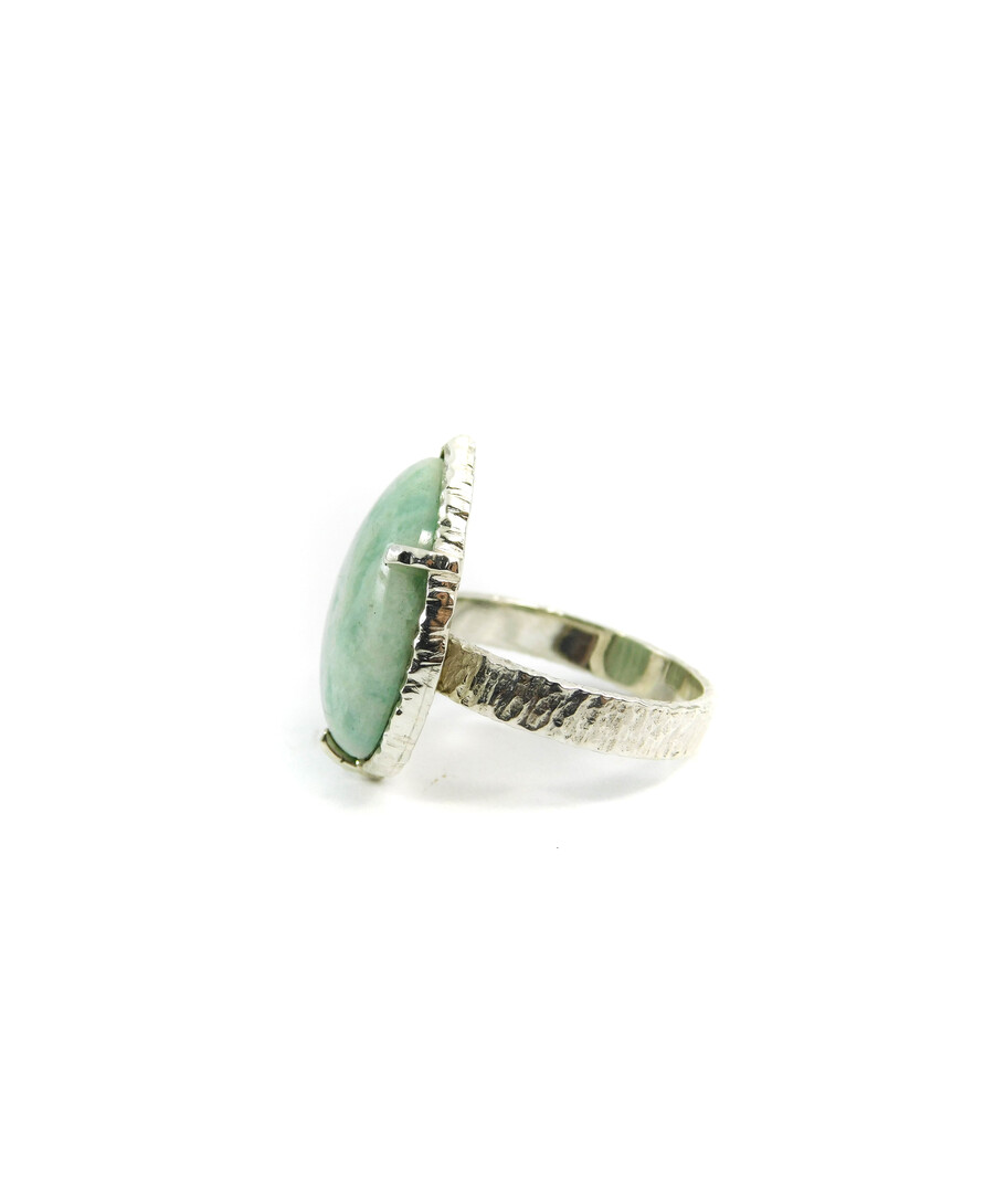 Amazonite drop ring