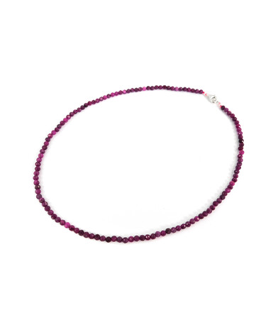 Ruby facet necklace 