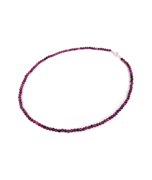 Ruby facet necklace 