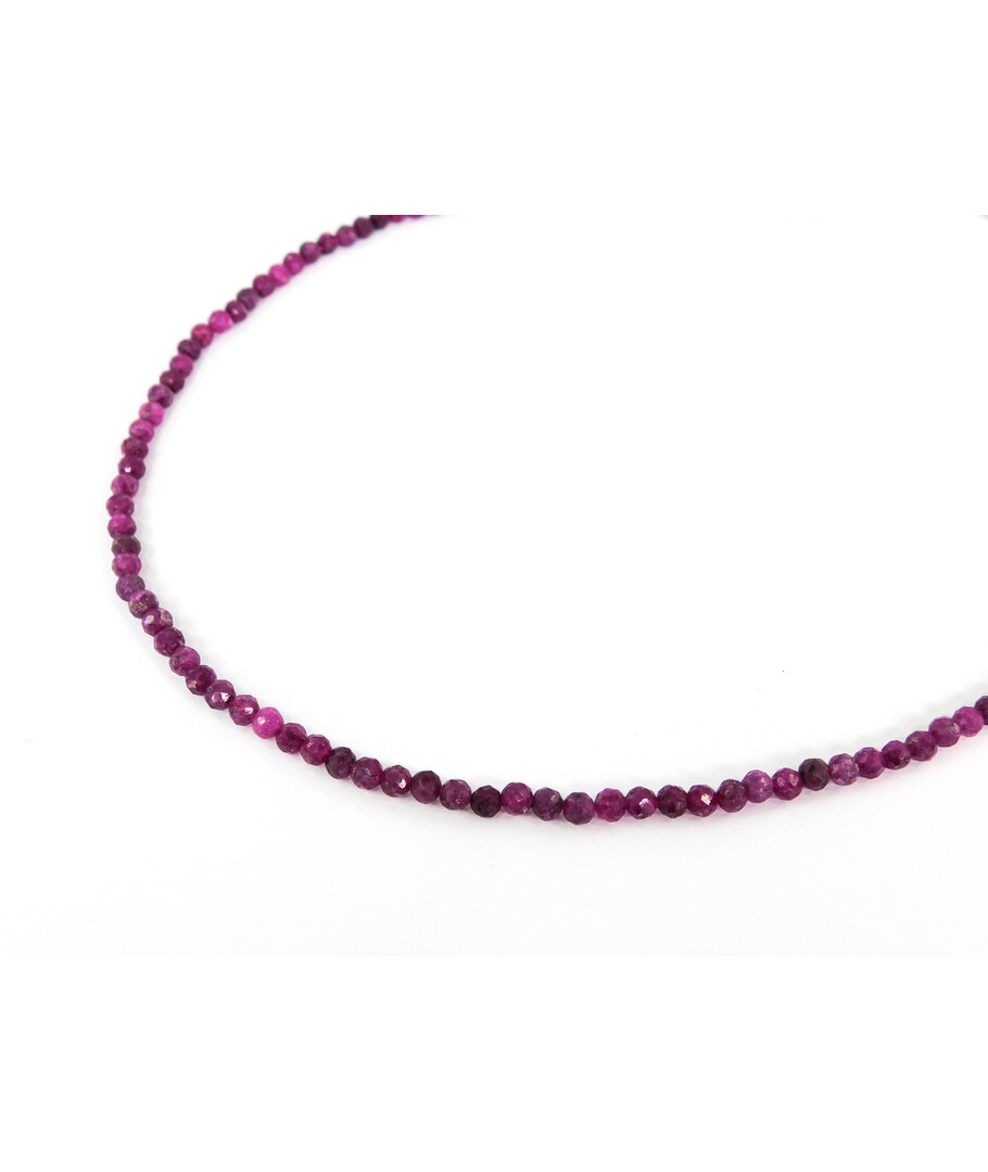 Ruby facet necklace 