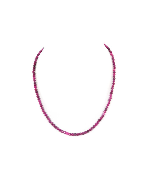 Ruby facet necklace 