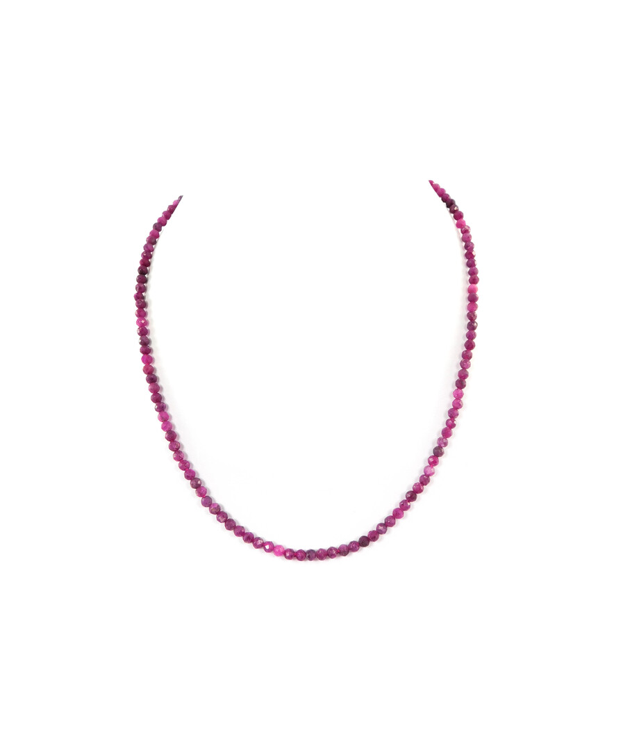 Ruby facet necklace 