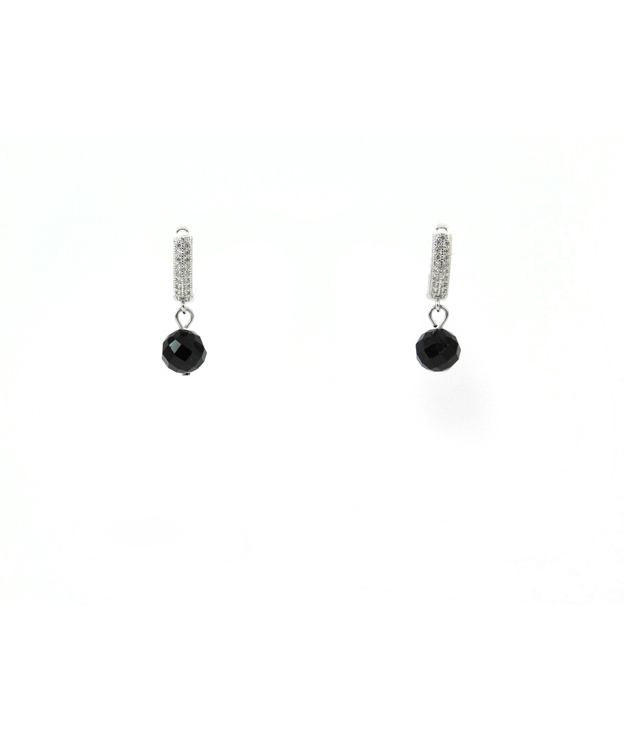 Tourmaline sherl earrings