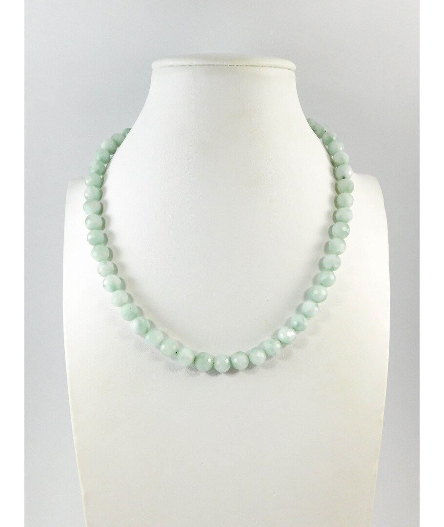 Angelite faceted necklace 