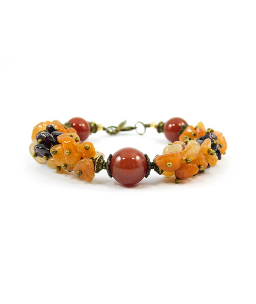 Exclusive bracelet "Autumn Evenings" Carnelian