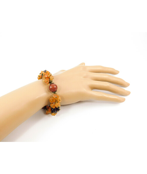 Exclusive bracelet "Autumn Evenings" Carnelian