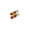 Exclusive earrings &quot;Autumn Evenings&quot; Carnelian