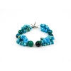 Exclusive bracelet &quot;Brazil&quot;, Chrysocolla, Turquoise