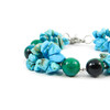 Exclusive bracelet &quot;Brazil&quot;, Chrysocolla, Turquoise