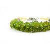 Exclusive bracelet &quot;Virgo&quot; Citrine facet, chrysolite crumb