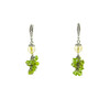 Exclusive earrings &quot;Diva&quot; Citrine facet, Chrysolite crumb