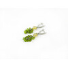 Exclusive earrings &quot;Diva&quot; Citrine facet, Chrysolite crumb