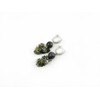 Exclusive earrings &quot;Diva&quot; Labrador sphere, crumb