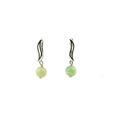 Exclusive Amazonite sphere earrings