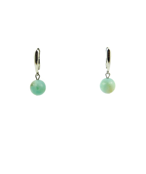 Exclusive Amazonite sphere earrings 