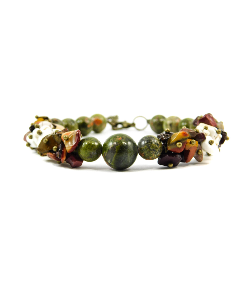 Exclusive bracelet "Frape" Jasper sphere, crumb